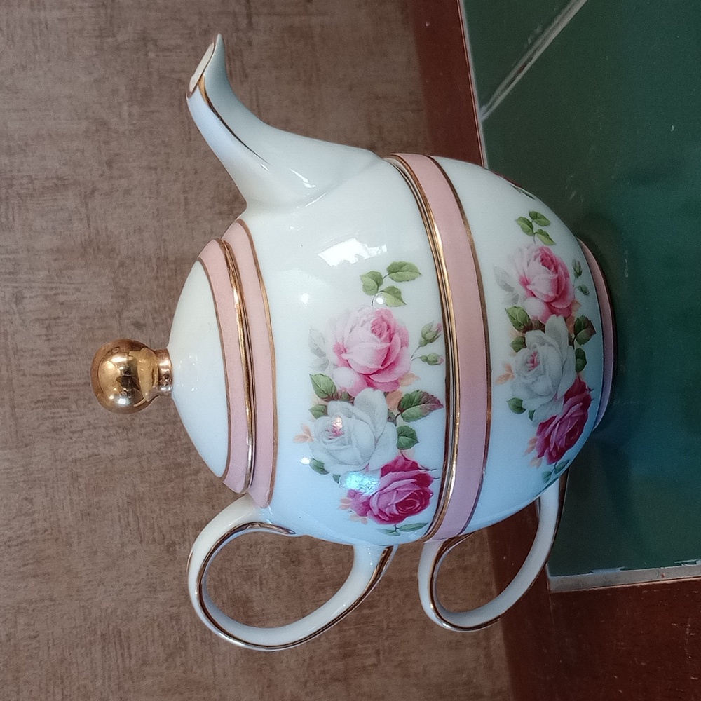 Floral Teapot and Cup Combo